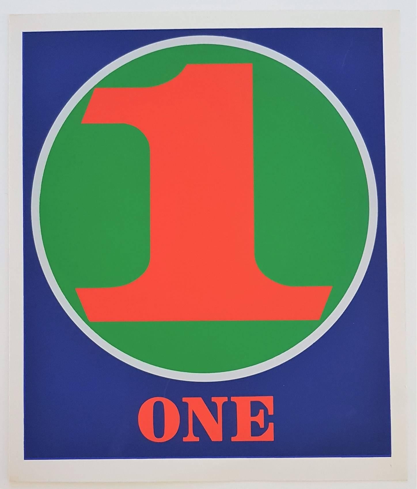 Number Suite - One - Print by Robert Indiana