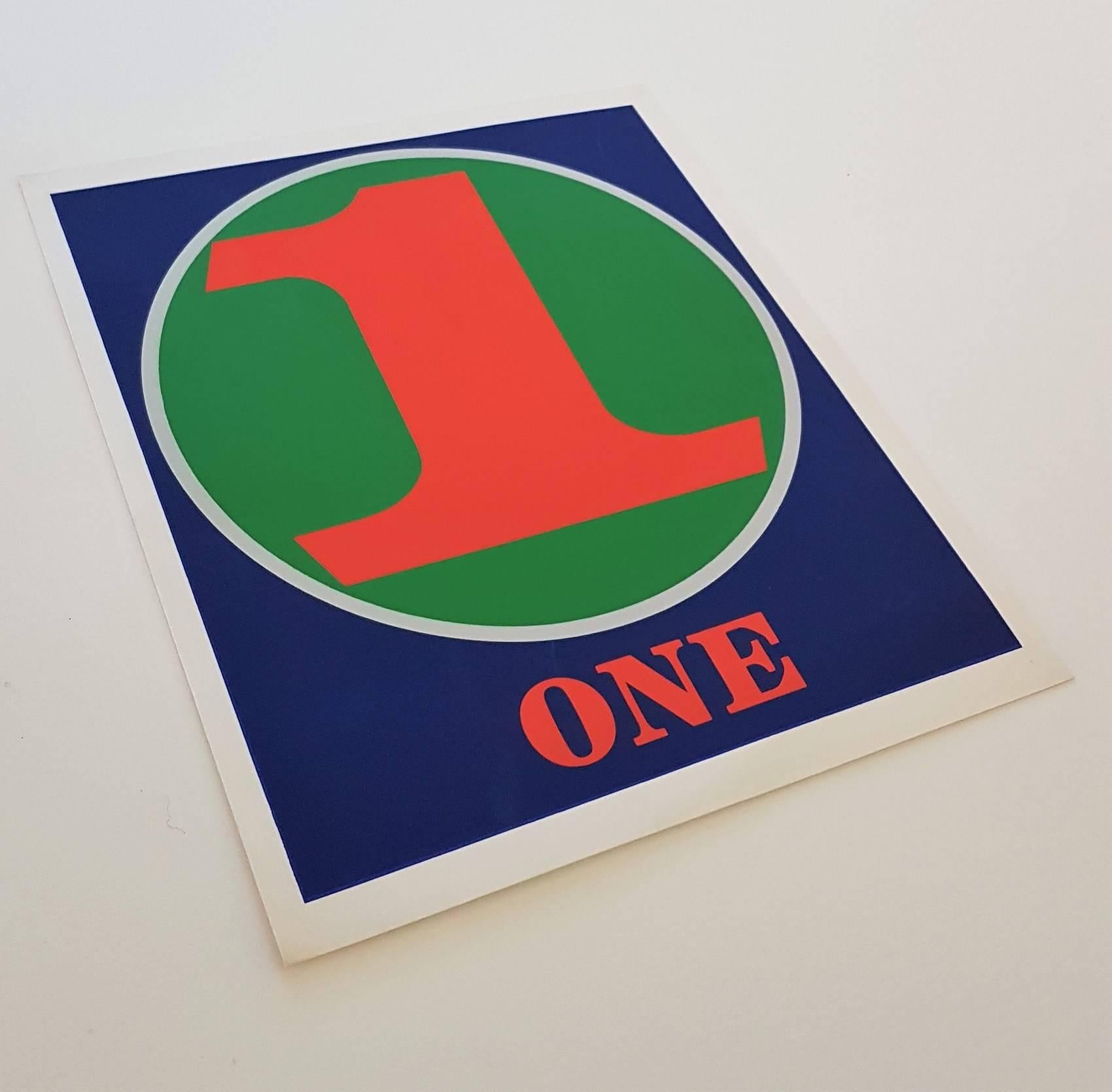 Number Suite - One - Modern Print by Robert Indiana