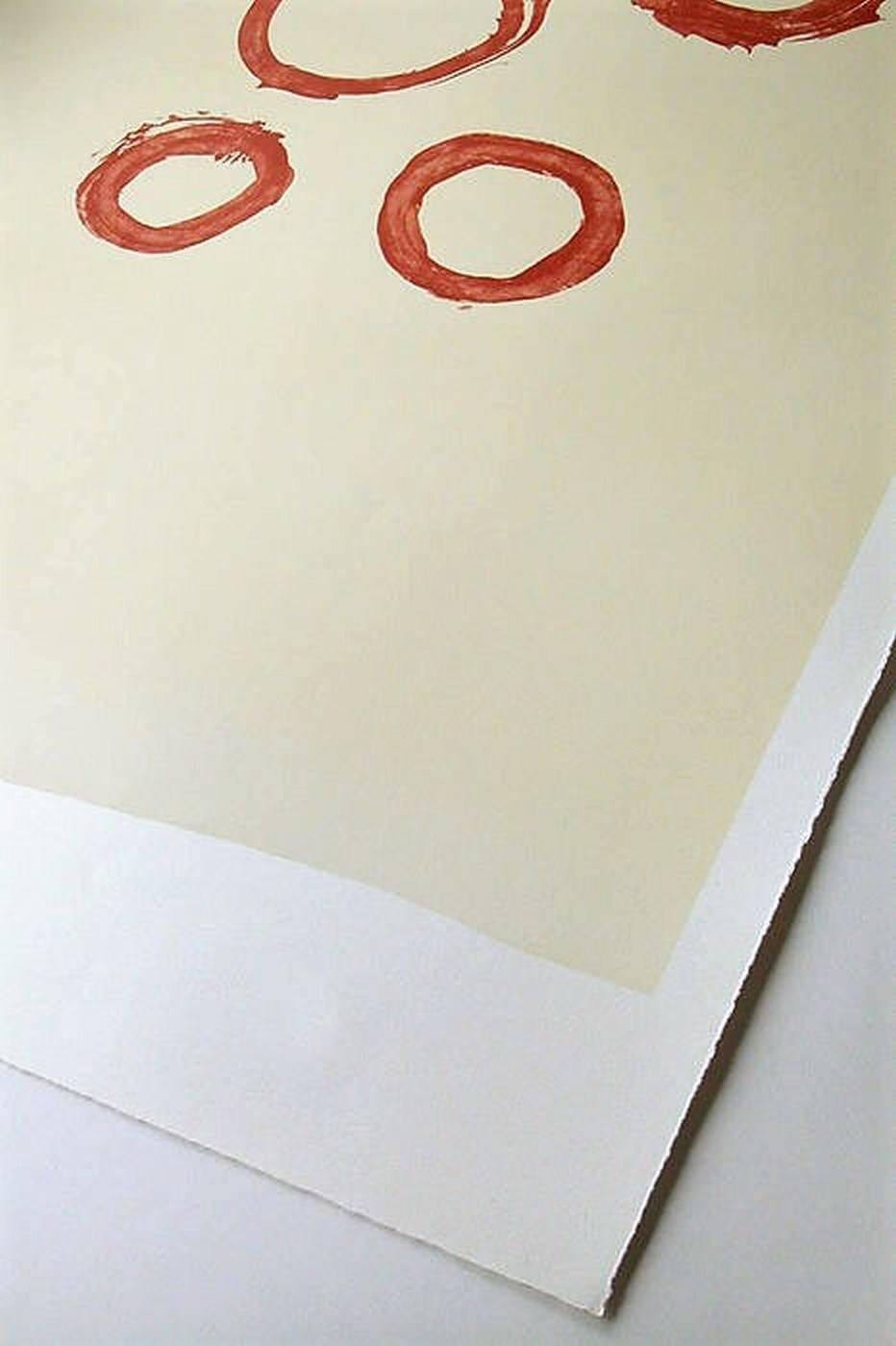 Five Circles - Abstract Print by Robert Motherwell