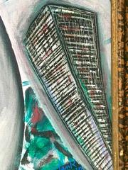 Verranno dal cielo von Enzio Wenk, 2010  Stadtlandschaft, Acryl auf Leinwand