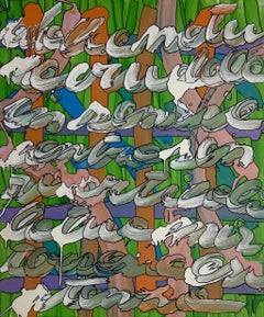"Parole", 2011 di Enzio Wenk - Parole, acrilico su tela, neo-espressionismo