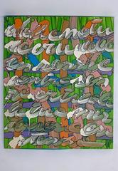 „Parole“, 2011 von Enzio Wenk – Worte, Acryl auf Leinwand, Neo- Expressionismus