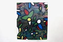 "Volo tropicale" by Enzio Wenk, 1997 - Abstract Birds Flying, Neo-Expressionism