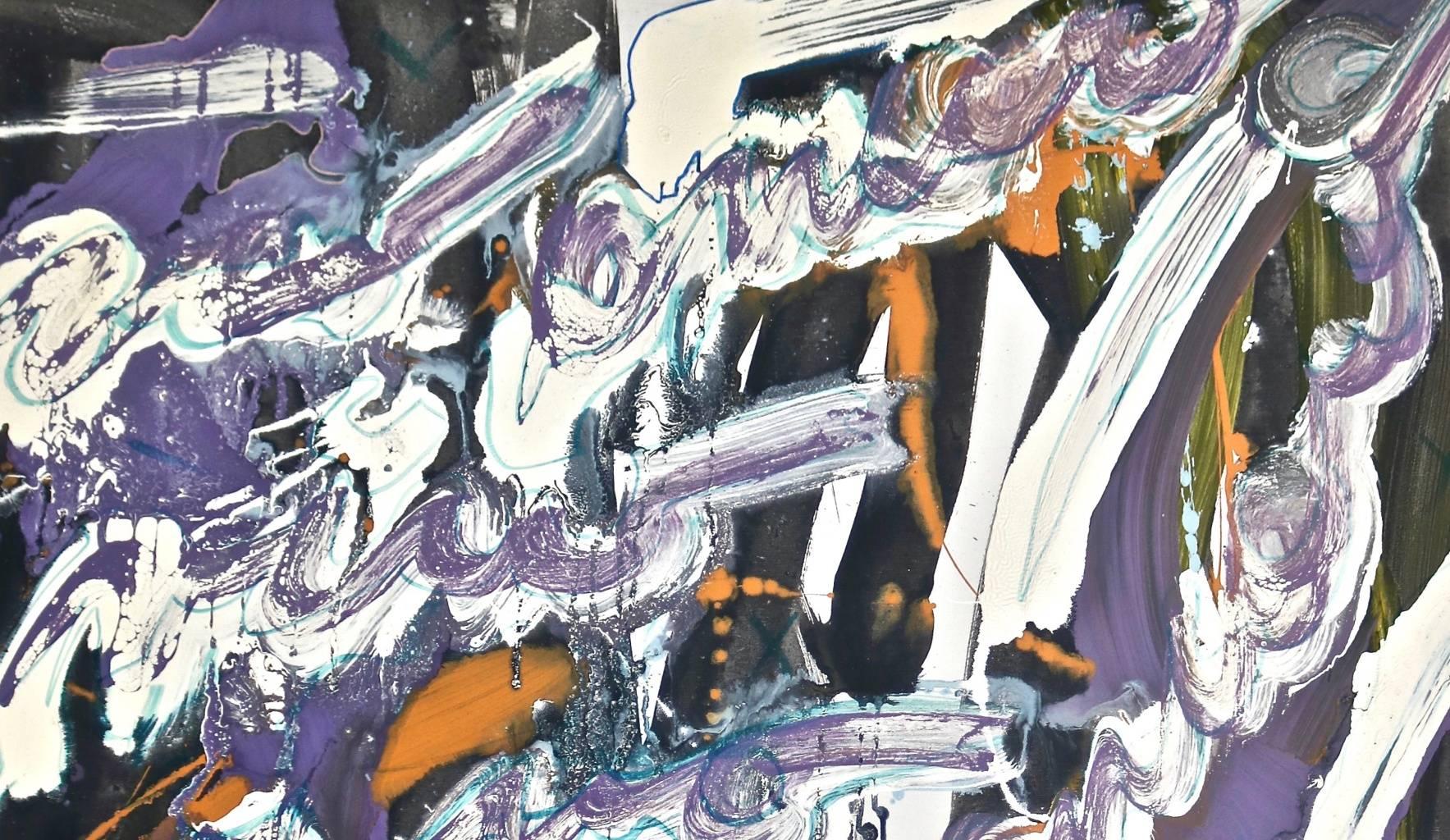 Le parole dentro - Painting di Enzio Wenk