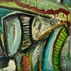 "São Paulo" di Enzio Wenk, 2008 - Paesaggio urbano, neoespressionismo