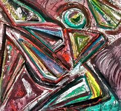 "Composizione con personaggio" de Enzio Wenk, 2008 - Acrílico , Neoexpresionismo