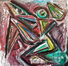 "Composizione con personaggio" de Enzio Wenk, 2008 - Acrílico , Neoexpresionismo