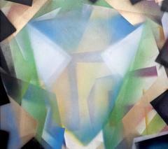 „Ora ti vedo“ von Enzio Wenk, 2016 – Abstraktes Porträt, gerahmt, Neoexpressionismus