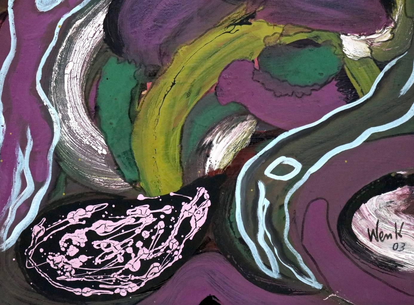 „Minotauro“ von Enzio Wenk, 2003-Acryl auf Leinwand, mythologischer Neoexpressionismus im Angebot 3