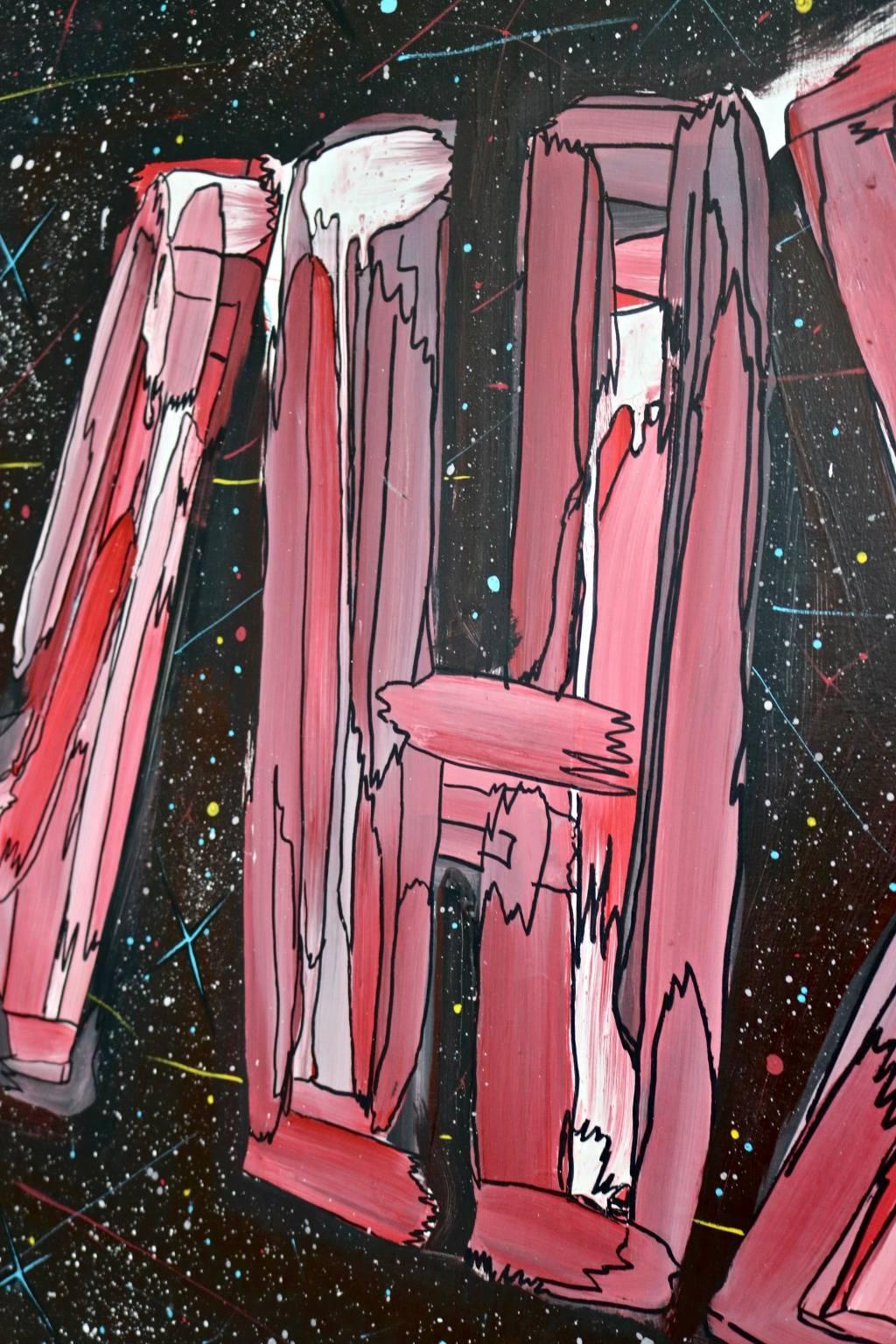 „WHY?“ von Enzio Wenk, 2010 – Acryl auf Holz, Neoexpressionismus im Angebot 4