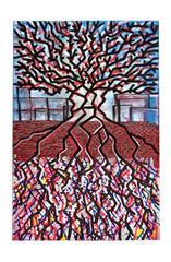 Untitled by Enzio Wenk, 2017 - Abstract Tree, NeoExpressionism