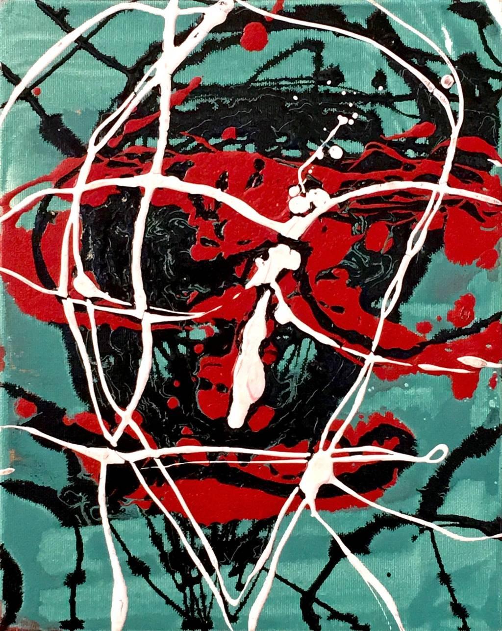Enzio Wenk Abstract Painting - Ora ti vedo