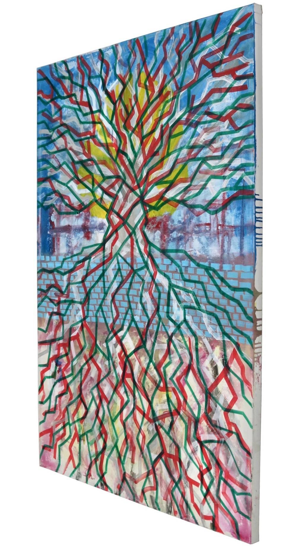 „Albero“ von Enzio Wenk, 2017 – Naturlandschaft, Neoexpressionismus im Angebot 2