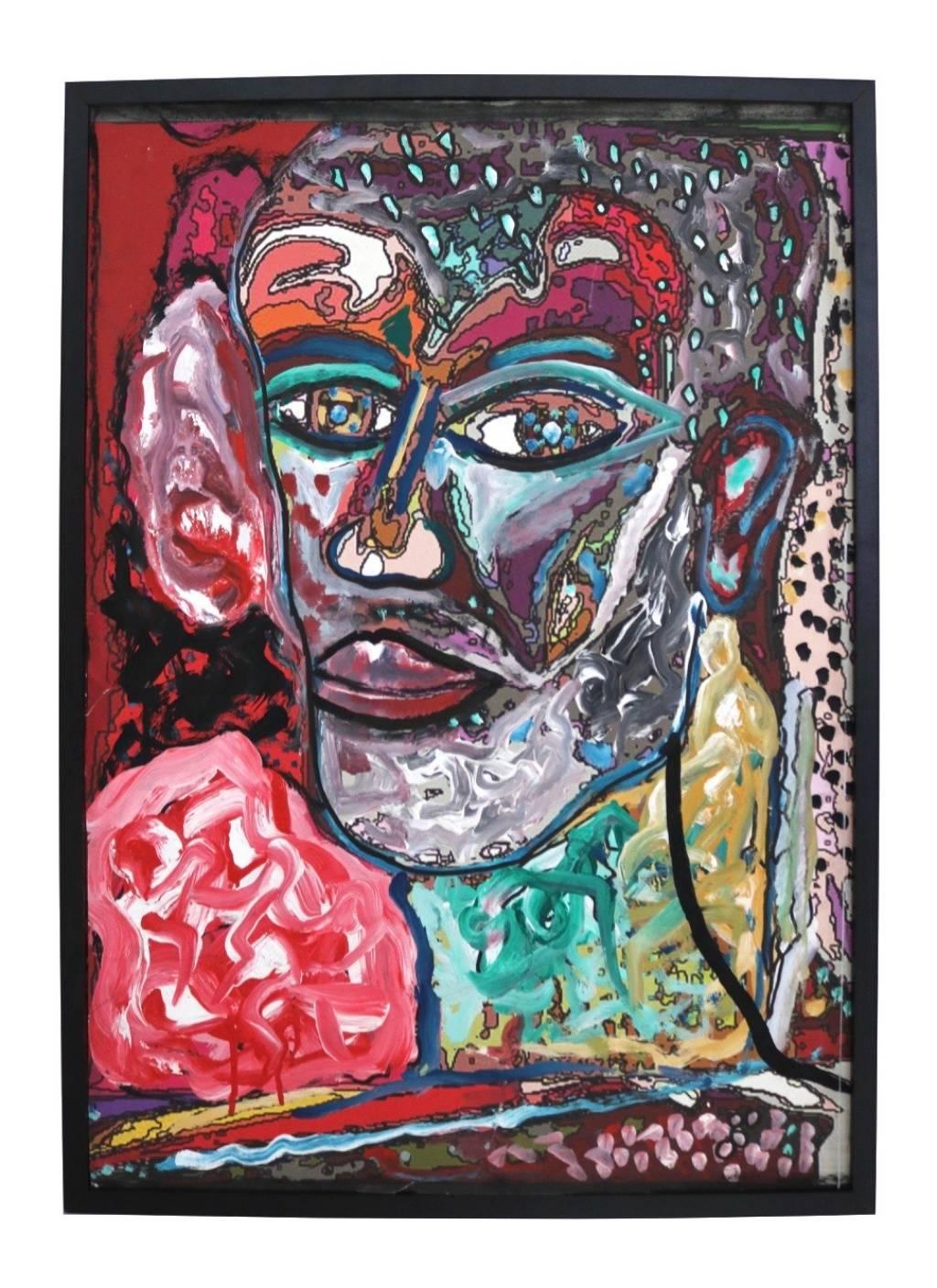 Self Portrait - Painting by Enzio Wenk