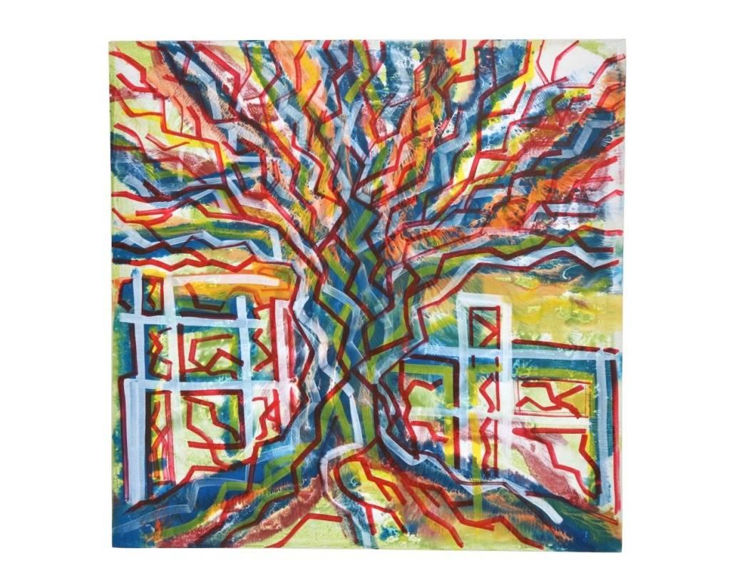 Titolo tradotto: "Albero".

Acrilico su tela. 