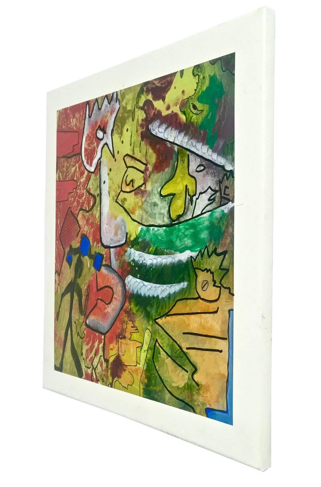 Nondetto - Abstract Painting Marrone di Enzio Wenk