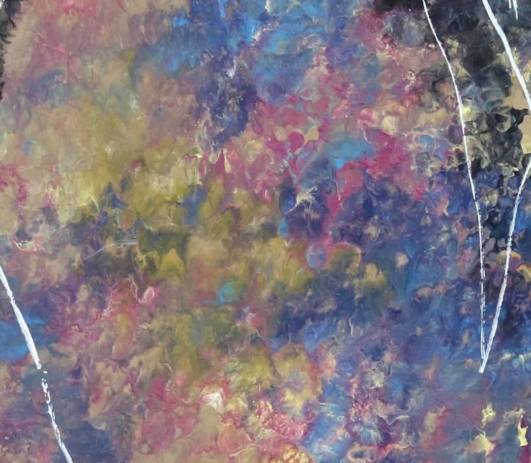 Untitled - Gray Abstract Print by Enzio Wenk