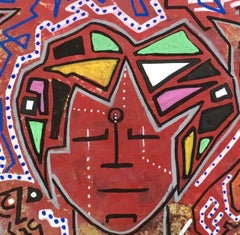 Sin título de Enzio Wenk, 2017 - Pintura acrílica sobre masonita, Neoexpresionismo