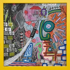 Sin título de Enzio Wenk, 2017 - Pintura acrílica sobre masonita, Neoexpresionismo