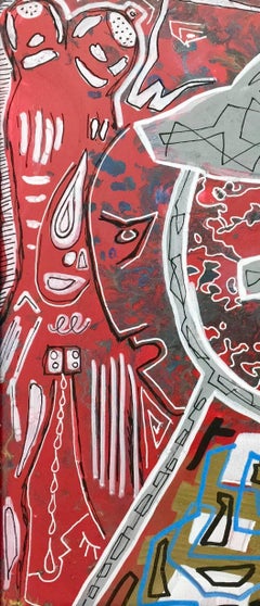 Untitled by Enzio Wenk, 2017 - Acrylic Paint on Masonite, Neo-Expressionism