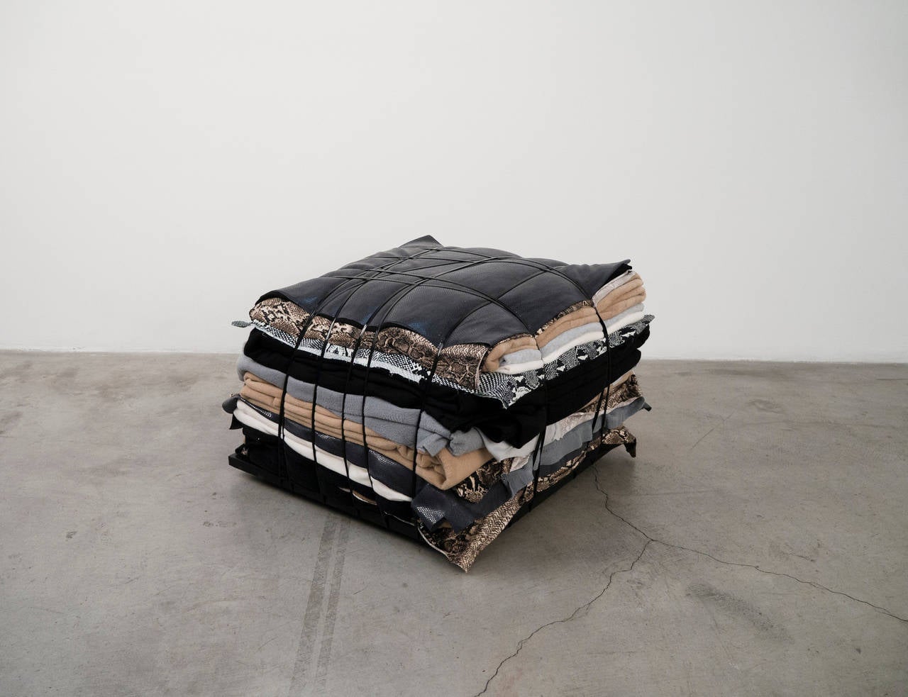 In Servitude: Bondage Ottoman I - Sculpture by Kendell Carter