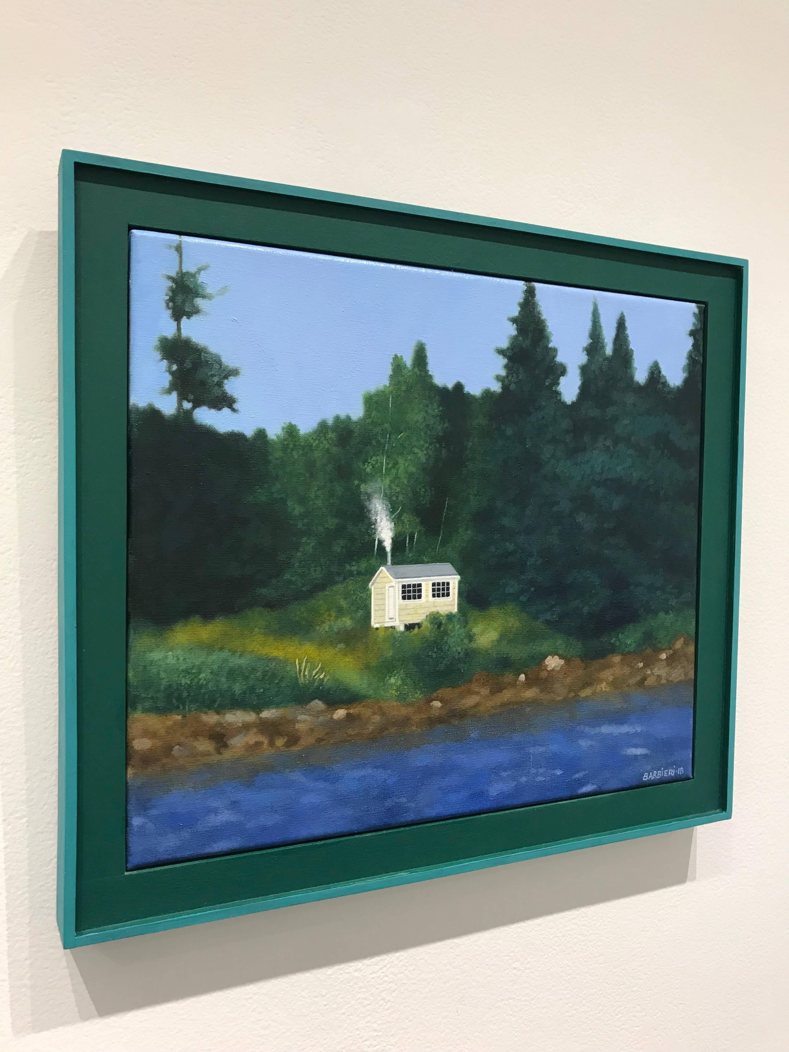 Island Sauna, Maine - Painting by Joseph Barbieri