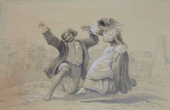 An Italian Couple Dancing Among the Ruins