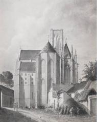 Scene behind a Church in a Village