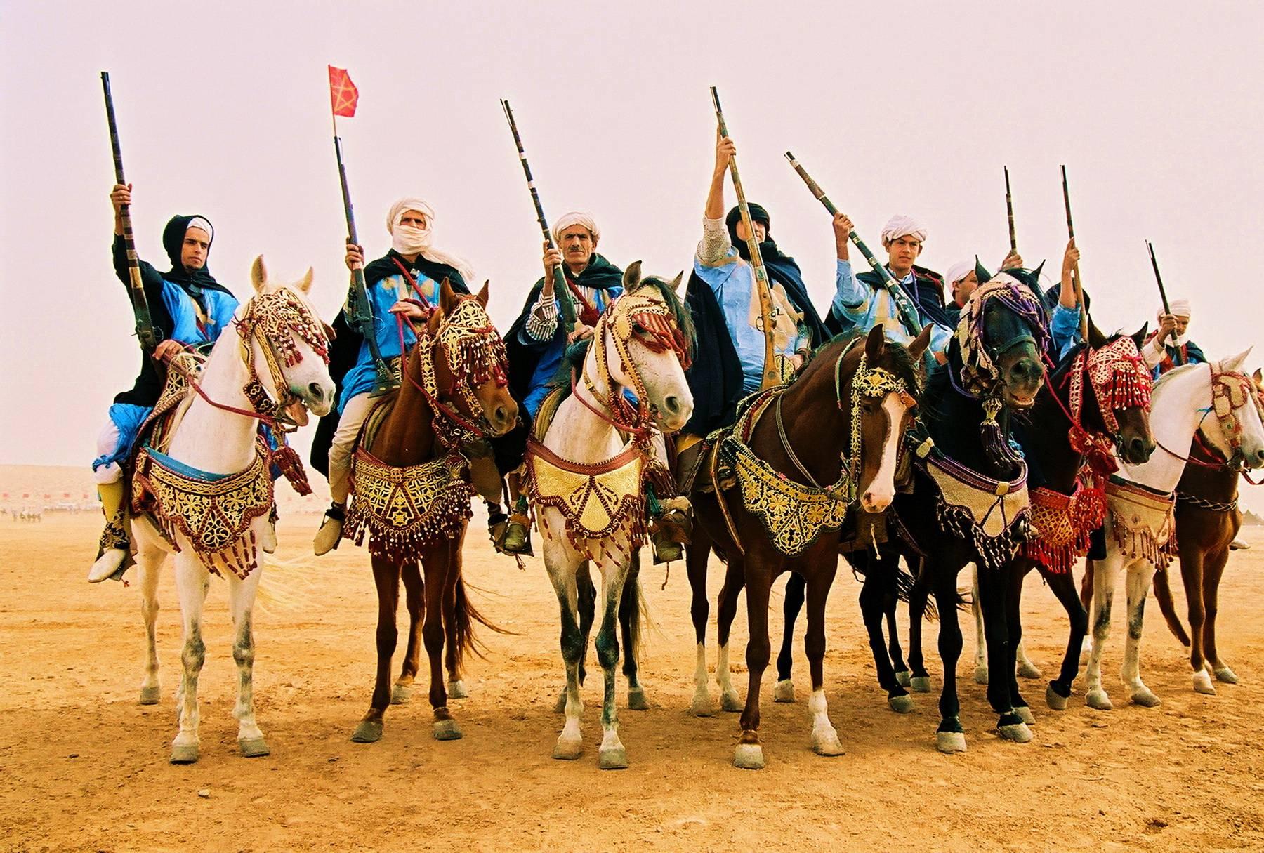 H. Allen Benowitz Color Photograph - Bedouin-Berger Tribesmen III; Tan-Tan, Morocco- Photograph