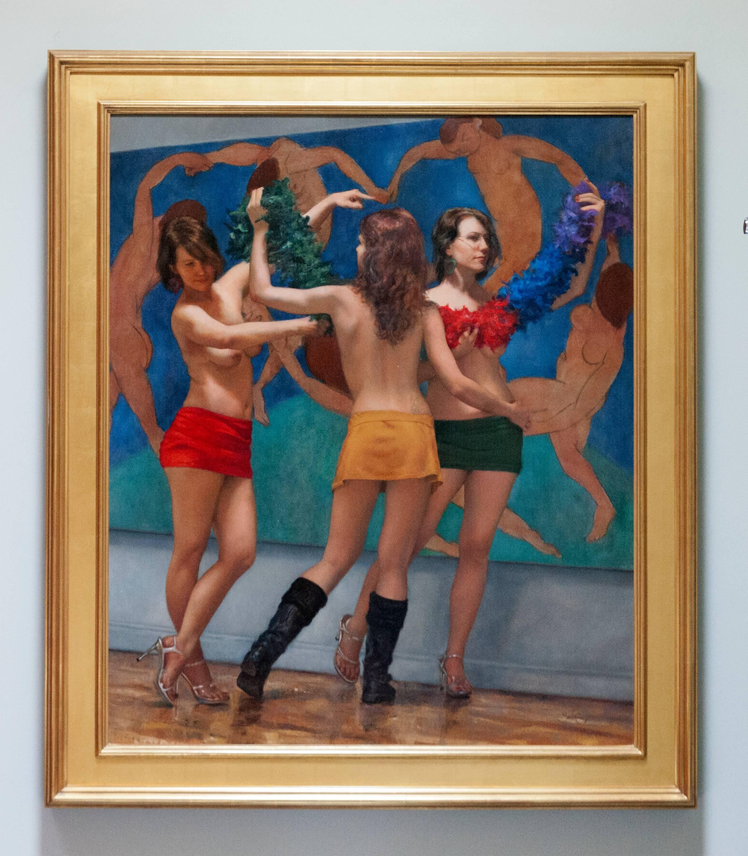 Cesar Santos Figurative Painting - Three Graces
