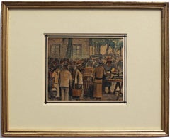 'French Market Day' by Charles Orens Denizard, 1945