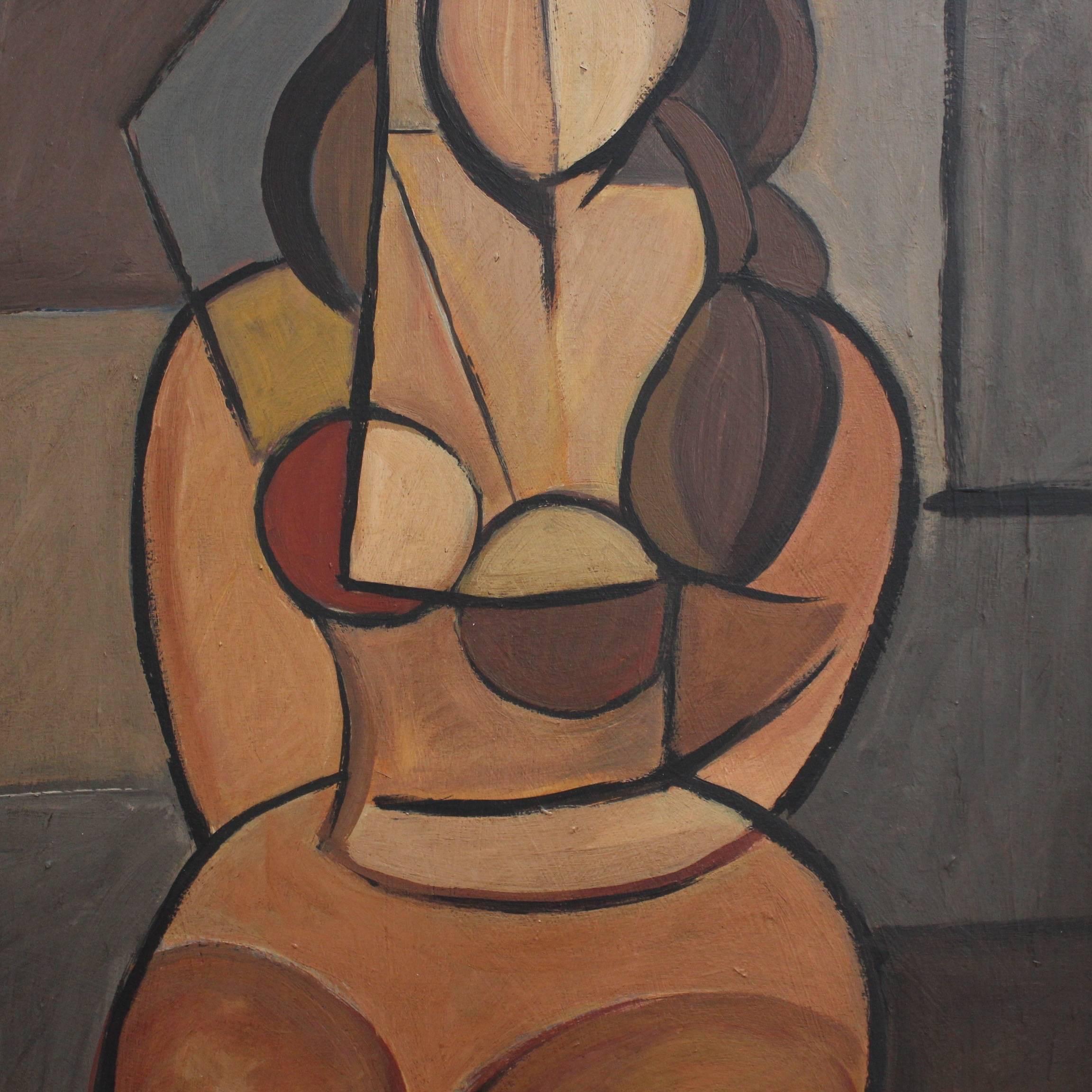Seated Cubist Nude 3