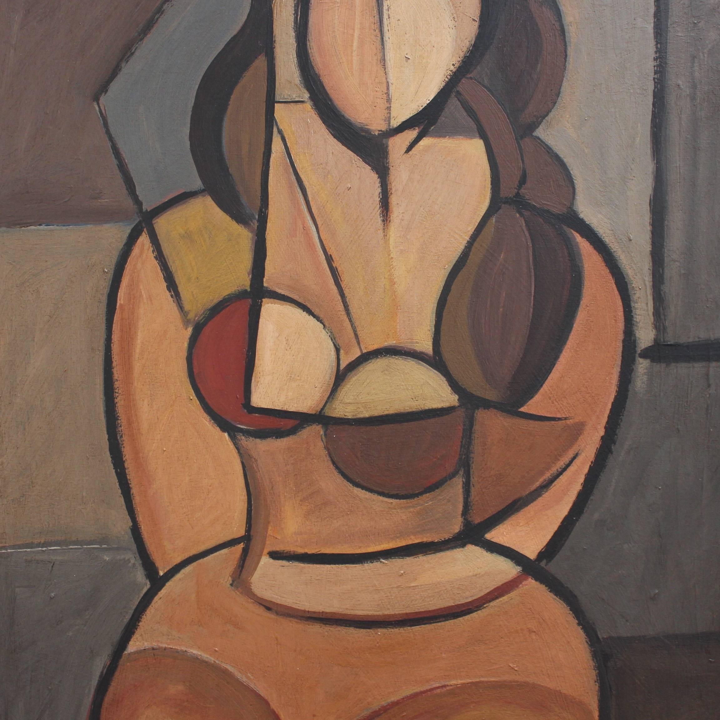 Seated Cubist Nude 1