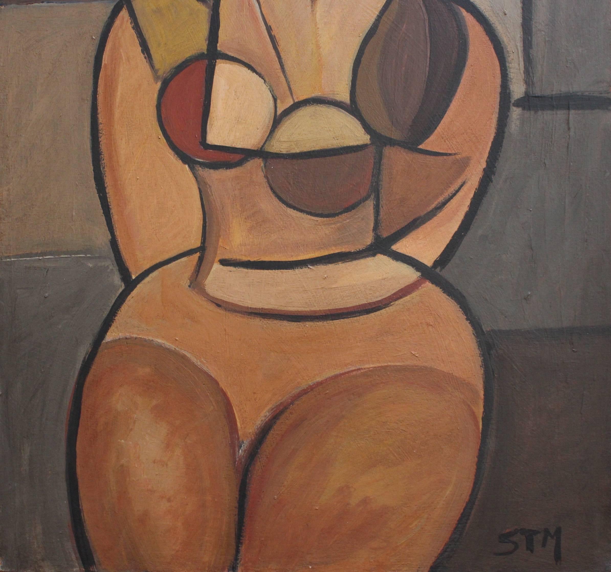 Seated Cubist Nude 5