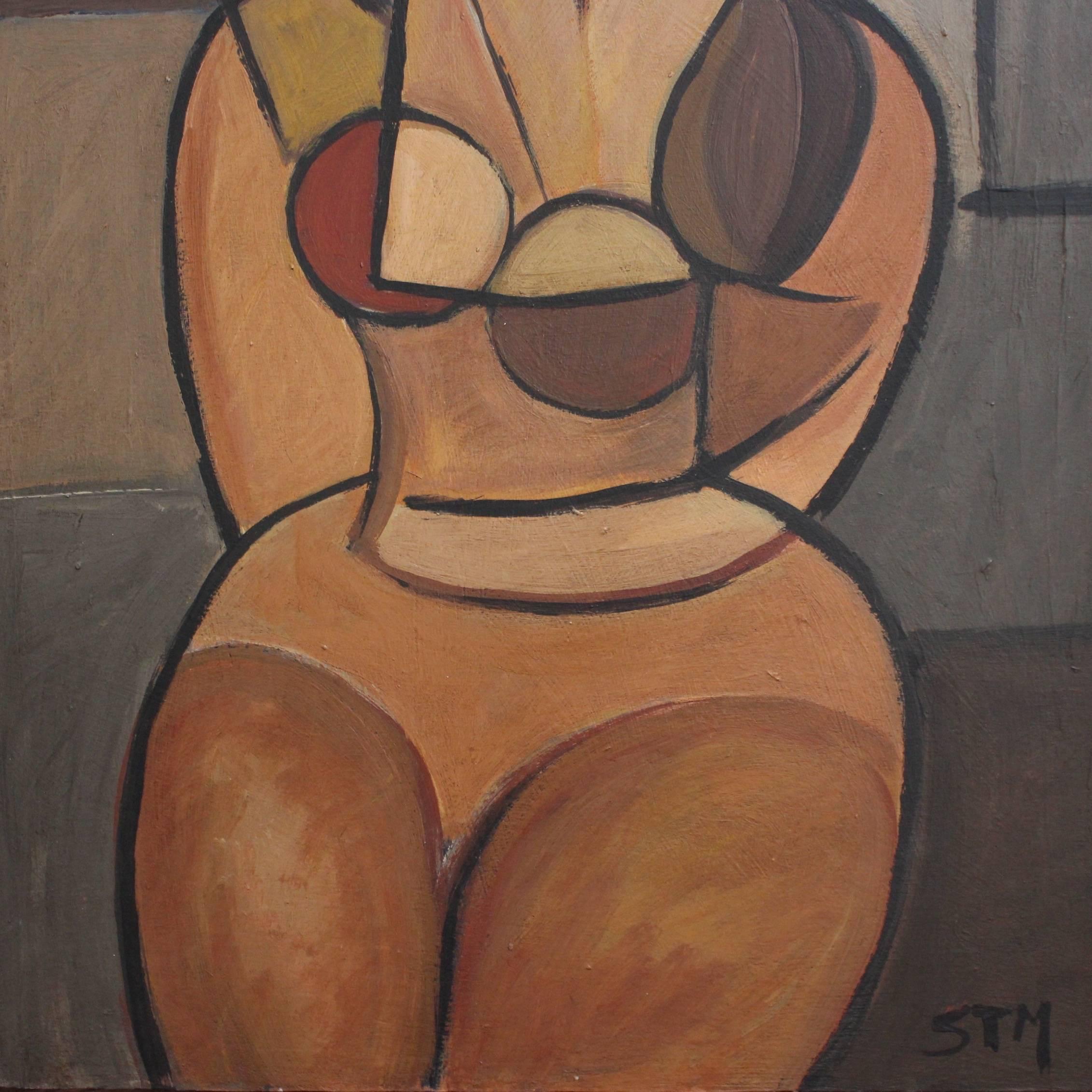 Seated Cubist Nude 4
