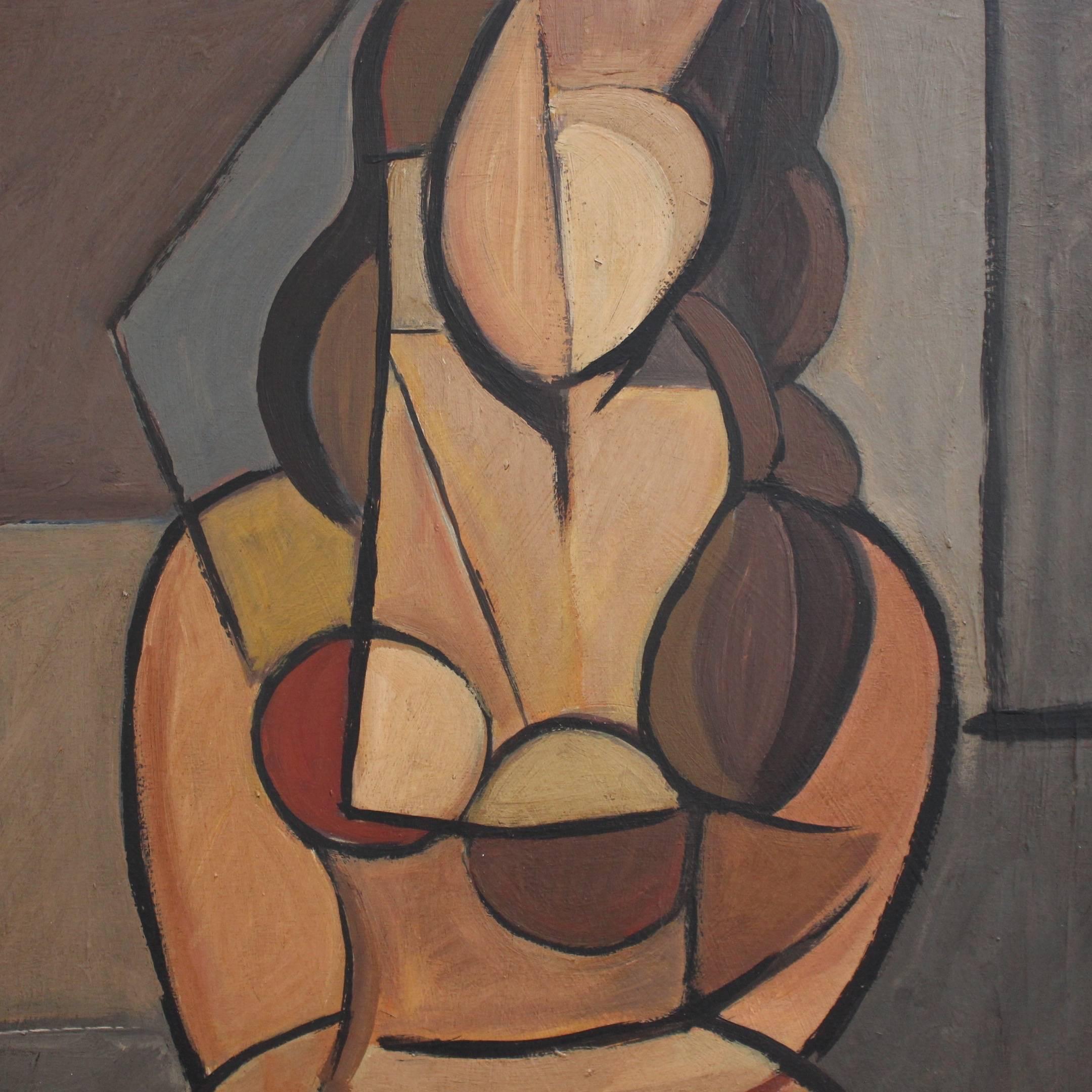 Seated Cubist Nude 2