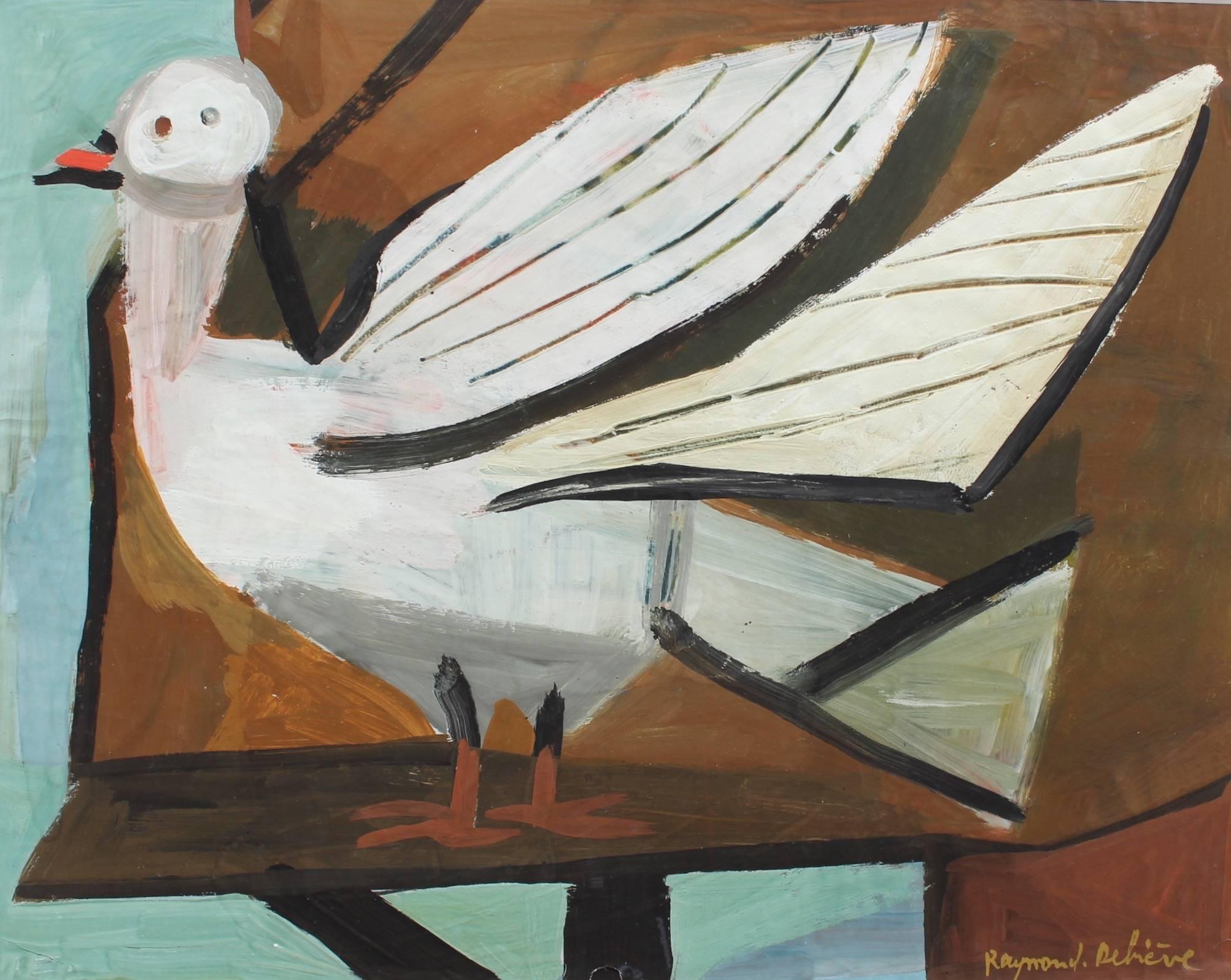 Raymond Debieve Animal Painting - The Dove (La Colombe)