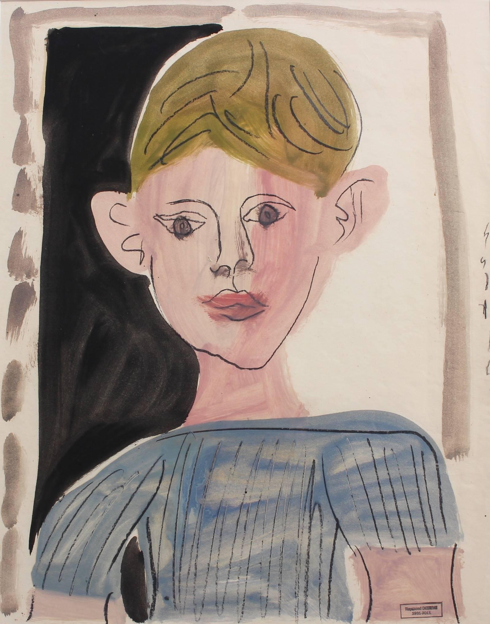 Raymond Debieve Portrait Painting - Portrait of a Young Boy