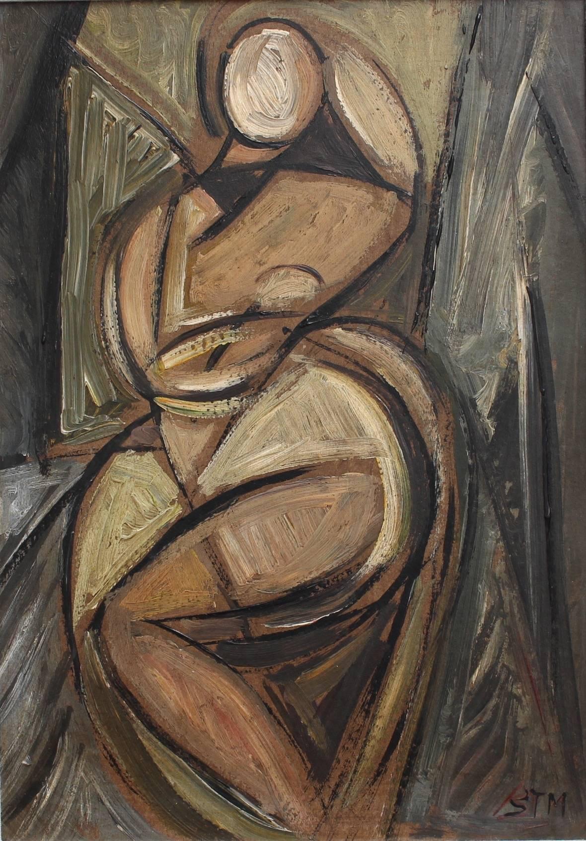 Unknown Nude Painting - Reclining Nude