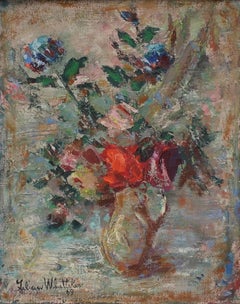 Bouquet of Flowers in Water Jug