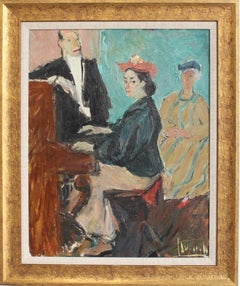 „Figur am Klavier“ von Carlo Striccoli (um die 1960er Jahre)