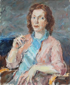 „Frau, allein mit ihren Gedanken“ von Carlo Striccoli (um die 1960er Jahre)