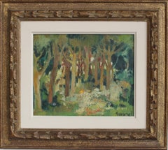 'Bois Fleuri' (Wooded Forest) by Geneviève Gavrel (circa 1960s-70s)