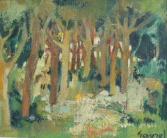 'Bois Fleuri' (Wooded Forest) by Geneviève Gavrel (circa 1960s-70s)