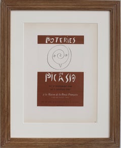 Poteries de Picasso, Mourlot Lithograph, 1959 (after the 1948 Exhibition Poster)