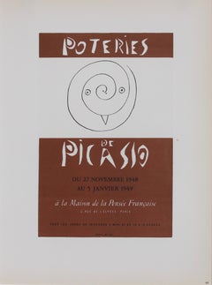 Poteries de Picasso, Mourlot Lithograph, 1959 (after the 1948 Exhibition Poster)