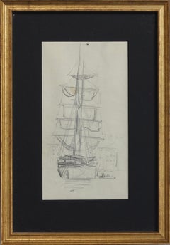 'Sailing Ship at Anchor' by Guillaume Dulac (circa 1920s)