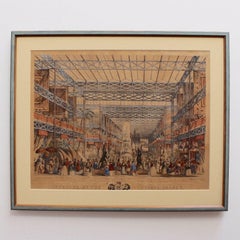 'Interior of The Crystal Palace' Original Hand-Coloured Lithograph