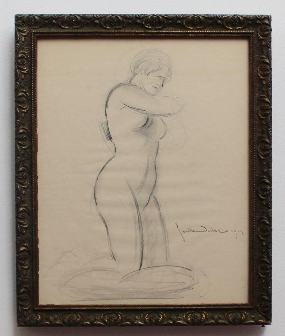 Series of Seven Studies - Brown Nude by Guillaume Dulac