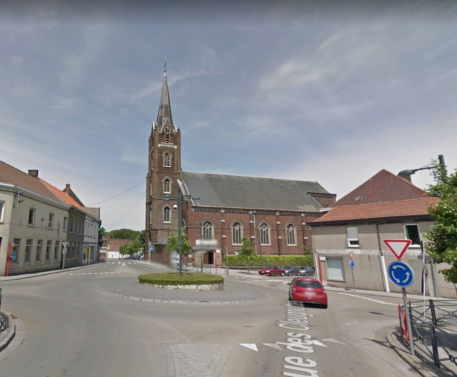 'Belgian Market Square' - Saint-Amand Church, Mouscron, Belgian 1